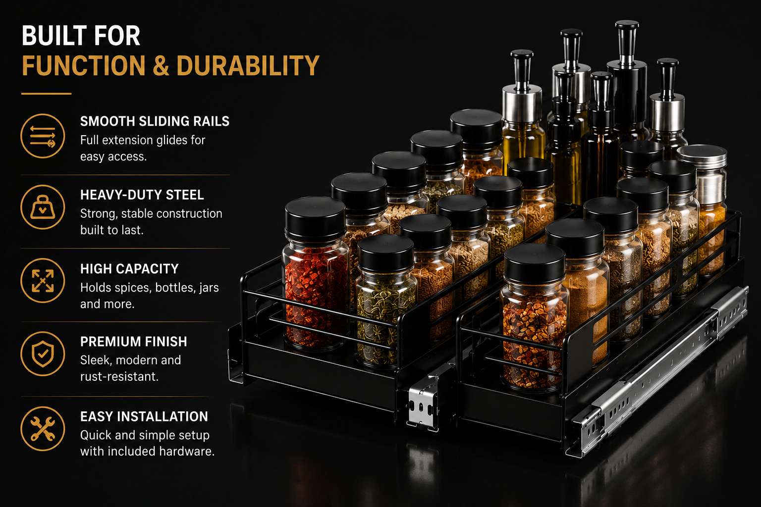 SORAKI™ Slide Spice Organizer (2-Pack)