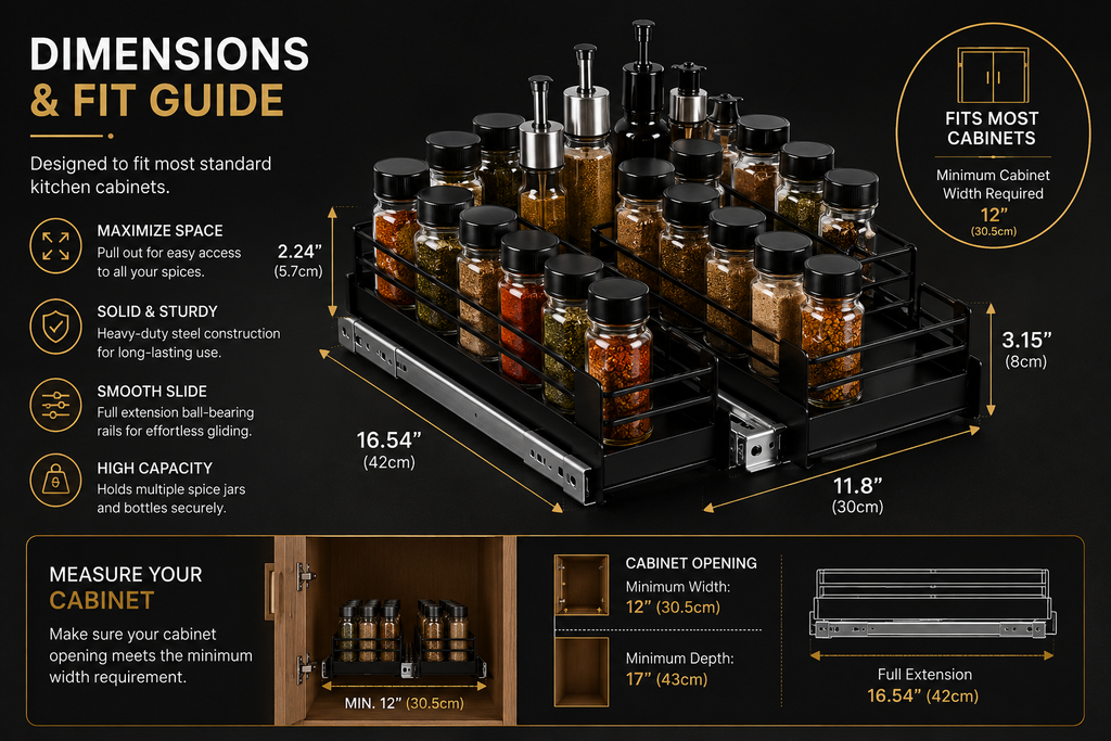 SORAKI™ Slide Spice Organizer (2-Pack)