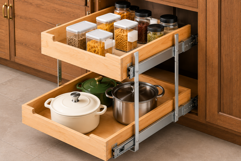 SORAKI™ 2-Tier Pull-Out Cabinet Organizer