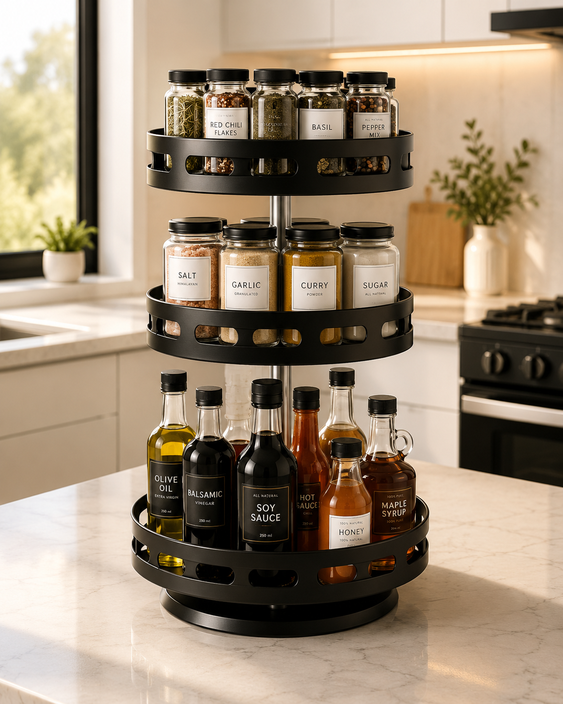 SORAKI™ 360° Rotating Spice Organizer