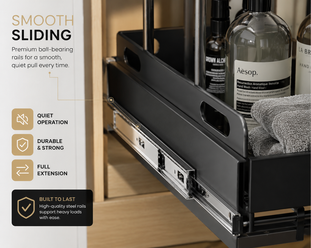 SORAKI™ Pull-Out Under Sink Organizer (2-Pack)