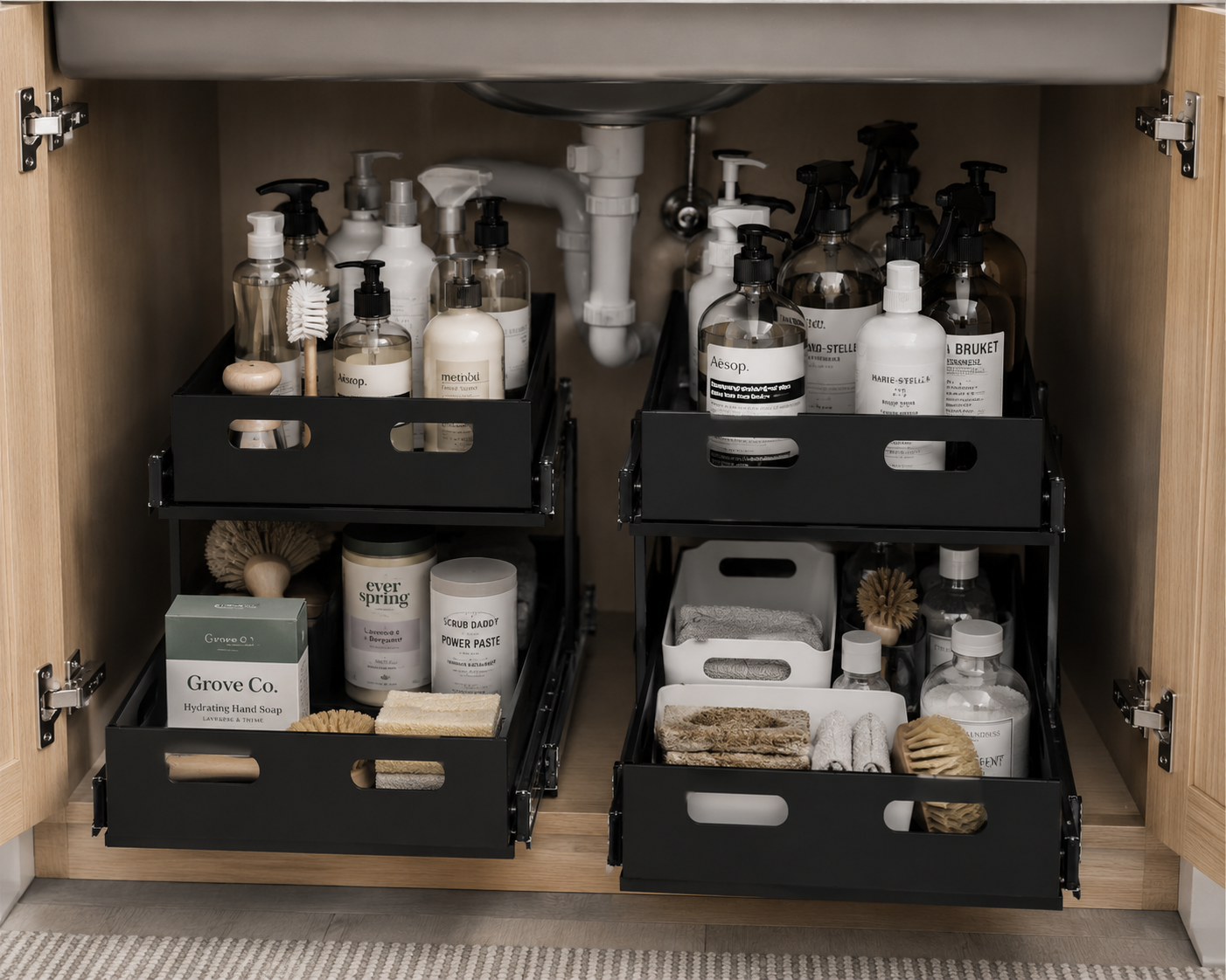 SORAKI™ Pull-Out Under Sink Organizer (2-Pack)