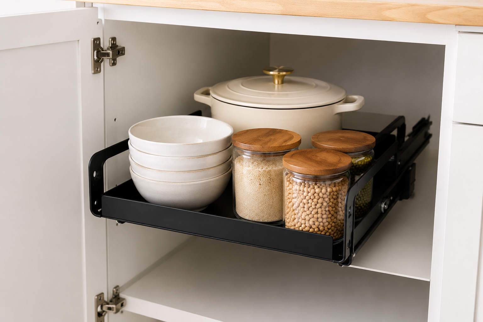 SORAKI™ 2-Tier Pull-Out Cabinet Organizer