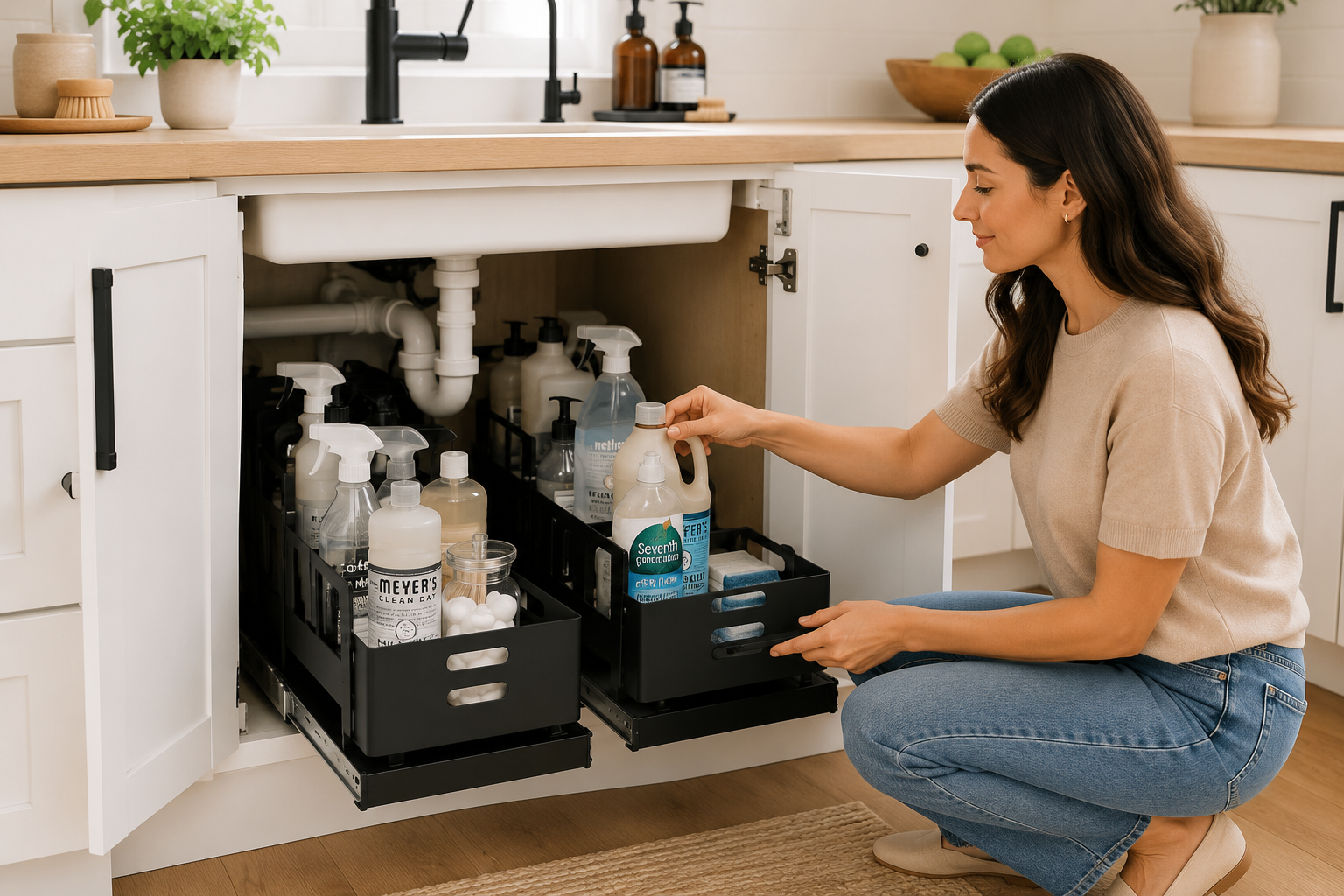 SORAKI™ Pull-Out Under Sink Organizer (2-Pack)