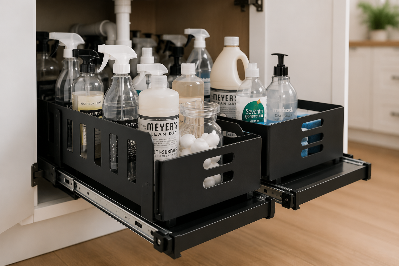 SORAKI™ Pull-Out Under Sink Organizer (2-Pack)