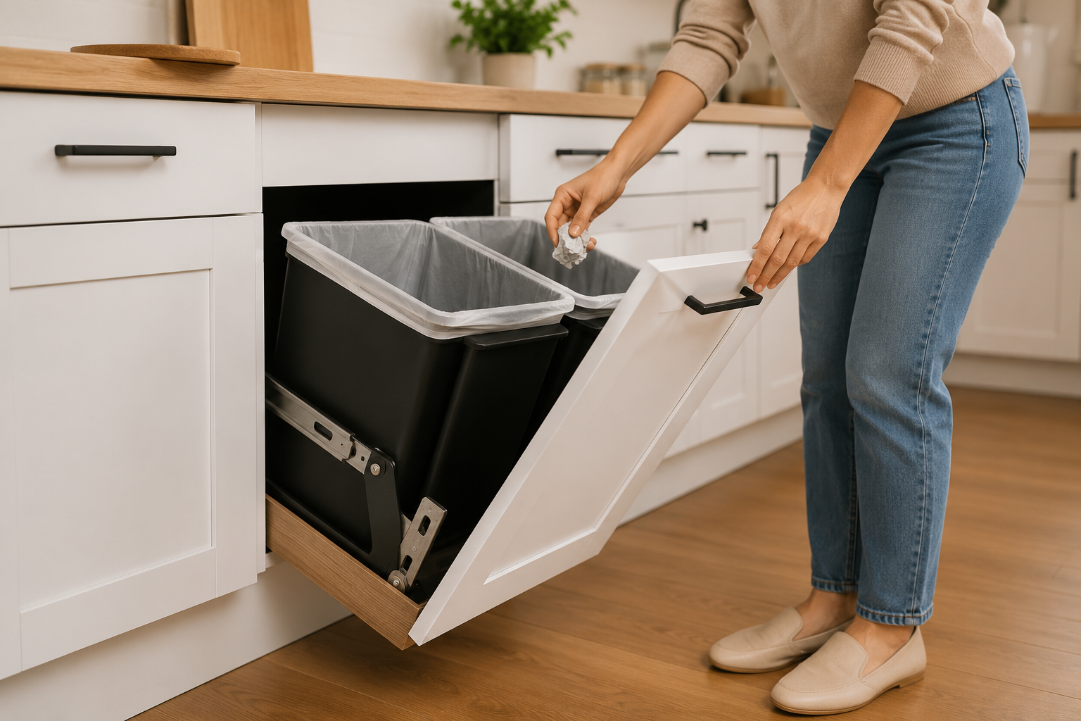 SORAKI™ Hidden Trash Cabinet