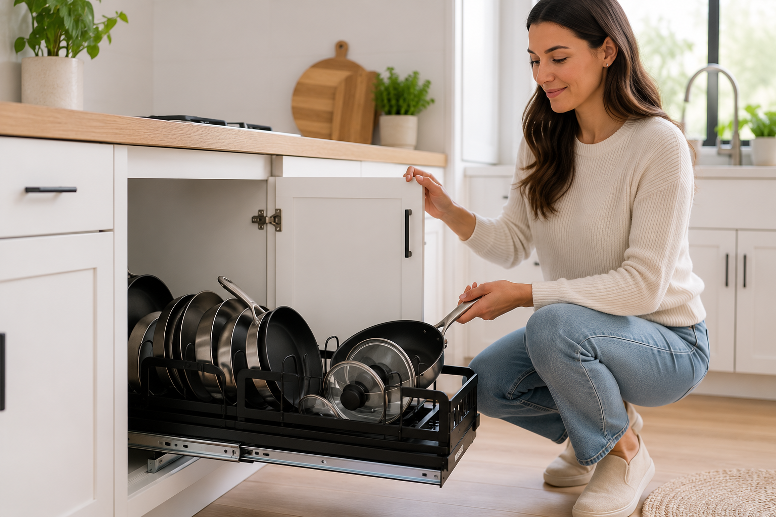 SORAKI™ Pull-Out Pots & Pans Organizer